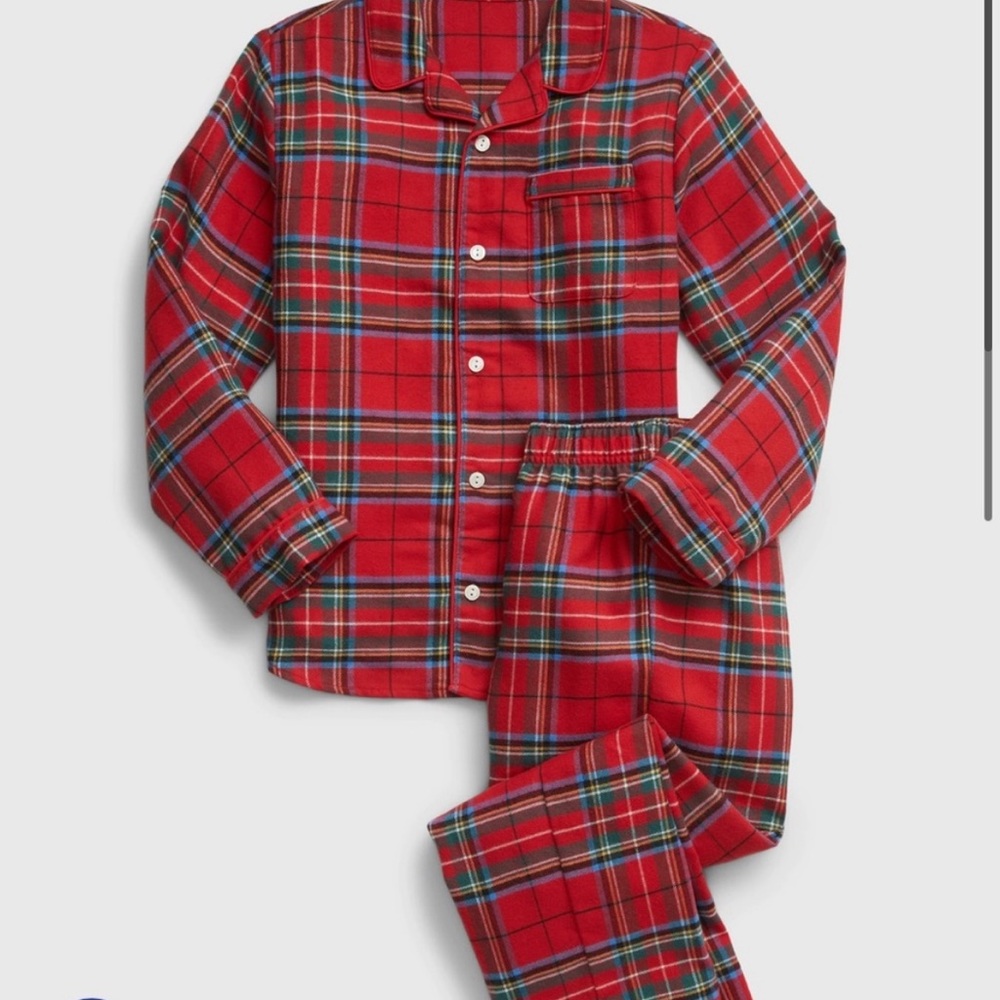 Gap kids plaid PJ set